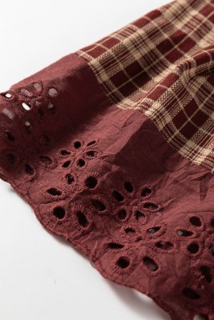 Дамска риза с бродерия, 100% памук