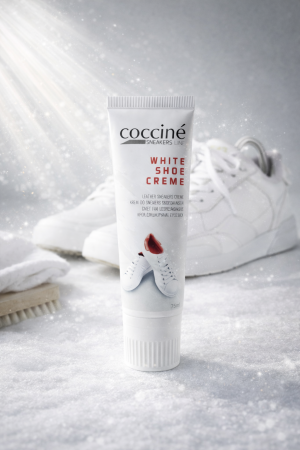 Coccinè Sneakers White Shoe Creme - Restoring and Protecting Cream for White Shoes – 75 ml