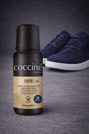 Coccinè Suede Liquid Dye for Suede and Nubuck, 75 ml, Navy Blue