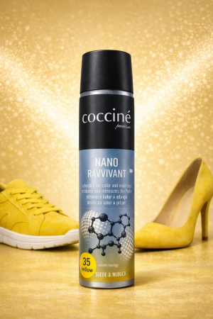 Coccinè Nano Ravvivant Spray for Suede and Nubuck, Yellow, 75 ml