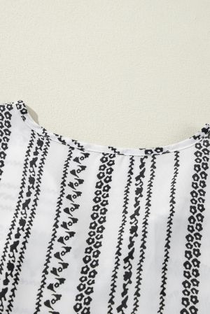 Дамска рокля в бохемски стил с принт и свободна кройка