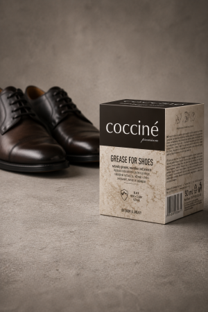 Coccinè Grease for shoes Защитна мас за кожа срещу сол, кал и вода, Черна