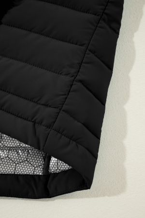 Women’s Quilted Black Vest