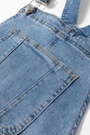 Women's Denim Overalls with Adjustable Straps