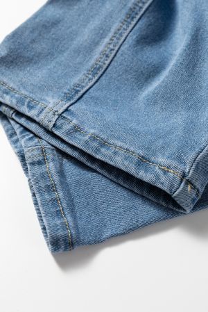 Women's Denim Overalls with Adjustable Straps