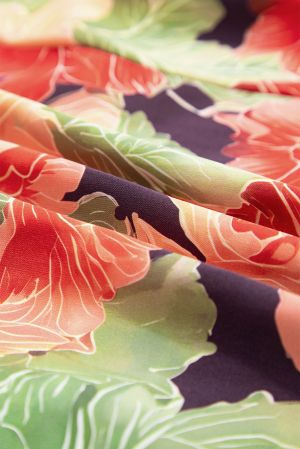 Дамска къса рокля с флорален принт