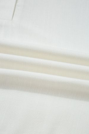 Women’s White Blouse with Collar, Buttons and Voluminous Sleeves