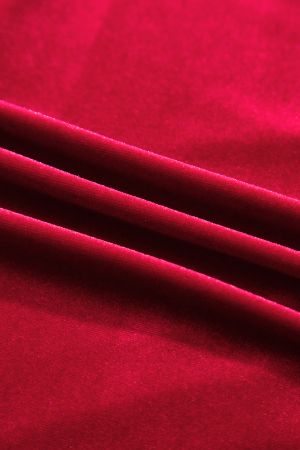 Women’s Velvet Shirt with Pocket and Long Sleeves