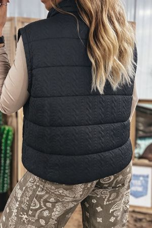 Women’s Quilted Vest with Zip and Pockets
