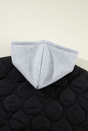 Women’s Quilted Vest with Hood and Zip Closure