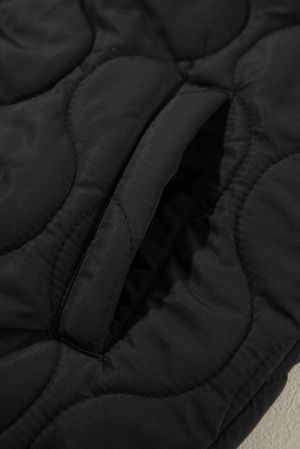 Women’s Quilted Vest with Hood and Zip Closure