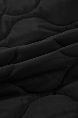 Women’s Quilted Vest with Hood and Zip Closure
