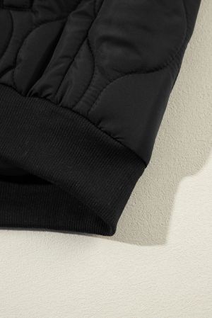 Women’s Quilted Vest with Hood and Zip Closure