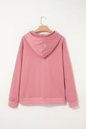 Women’s Pink GOOD VIBES Hoodie with Chenille Lettering